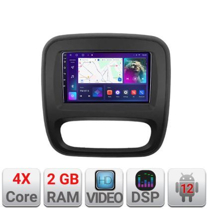 Navigatie Renault Trafic 2014-2017 A-rt09  2+32 GB Android Waze USB Navigatie Internet Youtube Radio