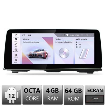 Navigatie BMW Seria 5 F10 2016-2017 cu ecran EVO Android ecran 10.25" 4+64 4G BT