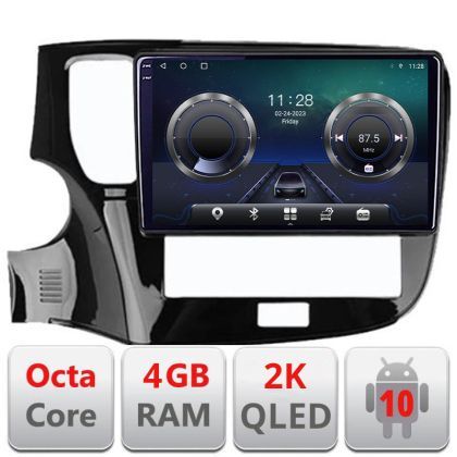 Navigatie Mitsubishi Oultander 2020- C-1230-20 Android Octa Core Ecran 2K QLED GPS 4G 4+32GB 360 kit-1230-20+EDT-E410-2K