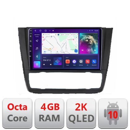 Navigatie BMW Seria 1 E87 C-bmw117 Android Octa Core Ecran 2K QLED GPS 4G 4+32GB 360 KIT-BMW117+EDT-E409-2K