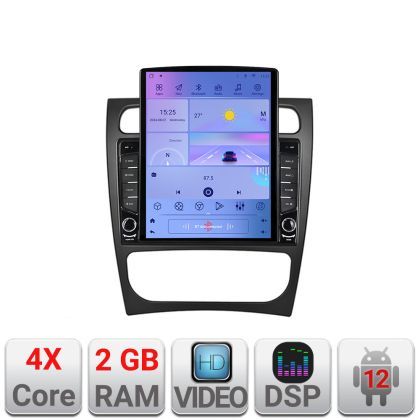 Navigatie Mercedes CLK facelift Android radio gps internet quad core 2+32 ecran vertical 9.7" Kit-facelift+EDT-E708