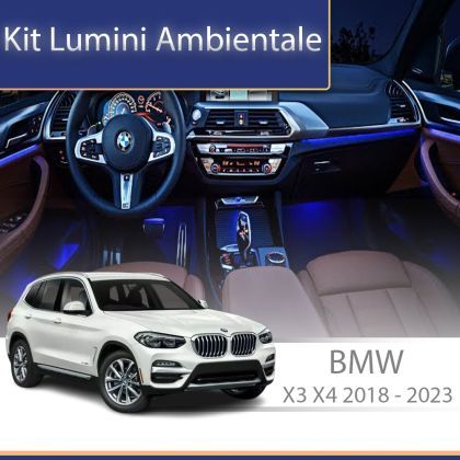 Lumini ambientale  BMW X3/X4 (G01/G08) 2018-2022 dedicat set complet control telefon sau sistem original