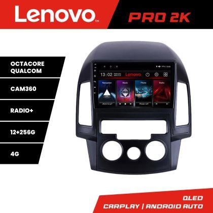 Navigatie Hyundai I30 2009-2012 clima manuala Lenovo Kit-I30AC 8 core QLED 2K 12+256 360 Android Waze USB Navigatie Internet Youtube Radio