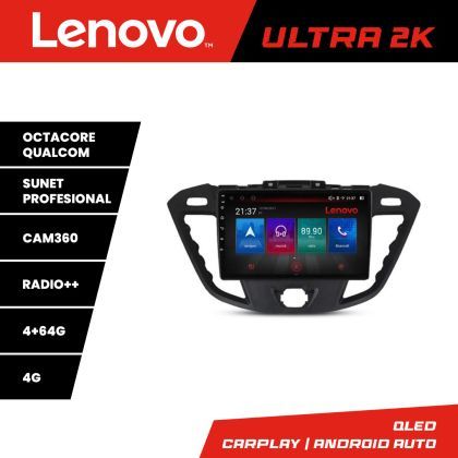 Navigatie Ford Transit Quad Core Lenovo Kit-845 8 core QLED Qualcomm 4+64 360 Android Waze USB Navigatie Internet Youtube Radio