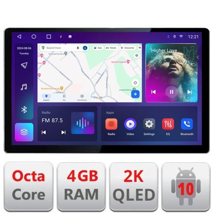 Navigatie dedicata Toyota Corolla 2019- N-388-levin Edonav ecran 13" 2K 8 si 128 Android Waze USB Navigatie 4G 360 Toslink Youtube