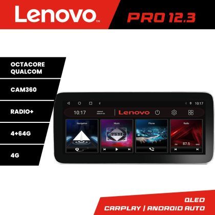 Navigatie Audi A4 B6 K-050 Lenovo PRO 4+64 12.3 inch qled android 4G DSP gps internet  8Core