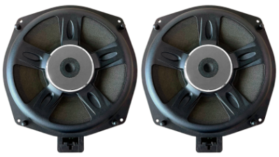 Kit subwoofer BMW 8” (200 mm) și cabluri plug & play ﻿75W RMS/150W MAX 3.6 Ohm Phoenix Gold ZDSB200