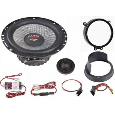 KIT  Sistem component dedicat Mercedes Clasa C W203  x-fit 6.5"  165mm pe 2 căi crossover plug'n'play Audio System German Sound