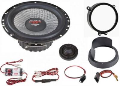 KIT  Sistem component dedicat Mercedes Clasa C W203  x-fit 6.5"  165mm pe 2 căi crossover plug'n'play Audio System German Sound