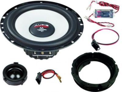 KIT Sistem component Dedicat Skoda Octavia Superb 90w Crossover plug'n'play m-fit  6.5" 165mm Audio System German Sound