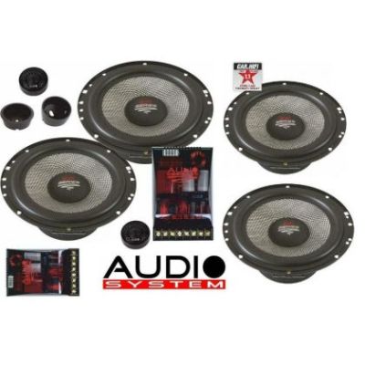 Kit Difuzoare Component Audio System X-165 4 căi 165mm Kickbass Crossovere plug'n'play 2x300/220 watt 2 Ohm