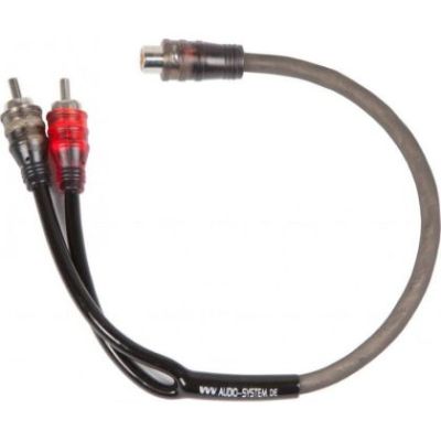 AUDIO SYSTEM HIGH-Performance RCA CableY-RCA OFC de 500 mm (2x mufă F și 1x mufă M)