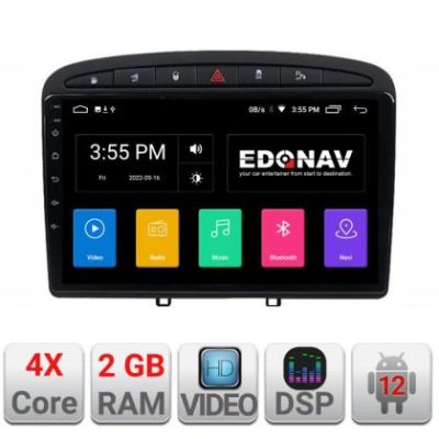 Navigatie Peugeot 308 Quad Core A-038  2+32 GB Android Waze USB Navigatie Internet Youtube Radio