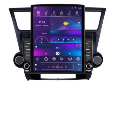 Navigatie Toyota Highlander 2007-2013 ecran tip TESLA 9.7" cu Android Radio Bluetooth Internet GPS WIFI 2+32 DSP Quad