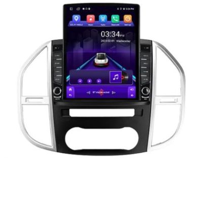 Navigatie Mercedes Vito w447 2016- Android radio gps internet quad core 2+32 ecran vertical 9.7" Kit-w447+EDT-E708