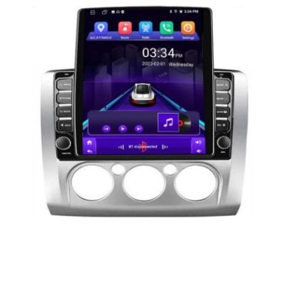 Navigatie Ford Focus clima manuala K-140-manual ecran tip TESLA 9.7" cu Android Radio Bluetooth Internet GPS WIFI 2+32