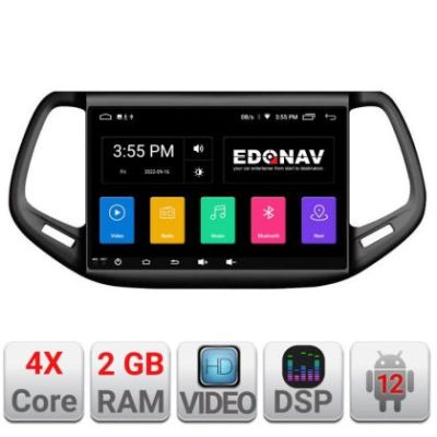 Navigatie Jeep Compass 2017 A-739  2+32 GB Android Waze USB Navigatie Internet Youtube Radio