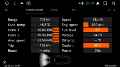 BMW-IBUS Modul retinere amplificator, setari si informatii ale masinii