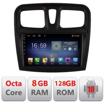 Navigatie Dacia Sandero 2012-2020 var B Android radio gps internet 8core 4G 4+32 kit-sandero-variantb+EDT-E609