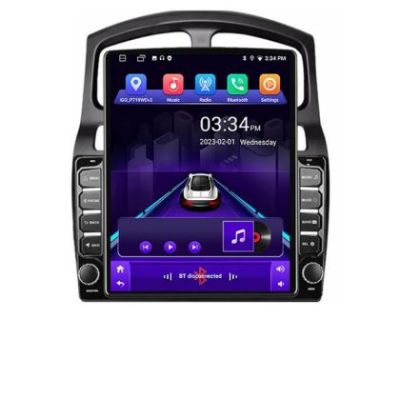 Navigatie HHyundai Santa Fe 2000-2006 ecran tip TESLA 9.7" cu Android Radio Bluetooth Internet GPS WIFI 2+32 DSP Quad C