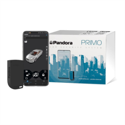 Alarma auto pe cheie Pandora Primo cu 2 tag-uri bluetooth 5.0, aplicatie PANDORA BT, senzor de temperatura