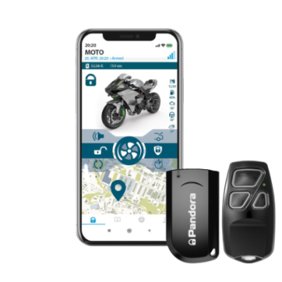 Alarma MOTO EVO - noua versiune de Pandora Smart Moto 4G, GPS , control din telefon