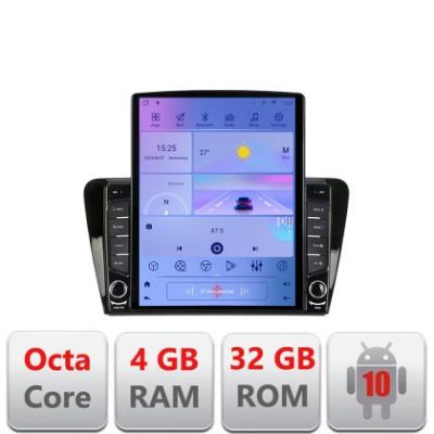 Navigatie Skoda Rapid Seat Toledo 2013+ Android radio gps internet Octa Core 4+64 LTE Kit-rapid+EDT-E709