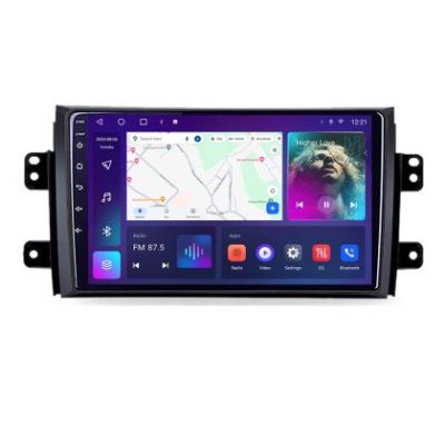 Navigatie Suzuki SX4 2006-2013 C-124 Android Octa Core Ecran 2K QLED GPS 4G 4+32GB 360 KIT-124+EDT-E409-2K