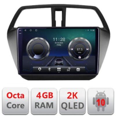 Navigatie Suzuki S-Cross C-337 Android Octa Core Ecran 2K QLED GPS 4G 4+32GB 360 KIT-337+EDT-E409-2K