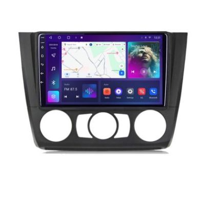 Navigatie BMW Seria 1 E87 2007-2011 clima manuala C-bmw117-manual Android Octa Core Ecran 2K QLED GPS 4G 4+32GB 360 KIT-bmw117-manual+EDT-E409-2K