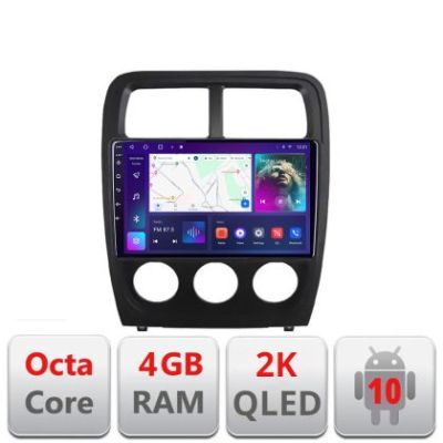 Navigatie Dodge Caliber 2010-2012 C-caliber Android Octa Core Ecran 2K QLED GPS 4G 4+32GB 360 KIT-caliber+EDT-E409-2K