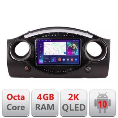 Navigatie Mini intre anii 2004-2006 Android Octa Core Ecran 2K QLED GPS 4G 4+32GB 360 KIT-mini-03+EDT-E409-2K