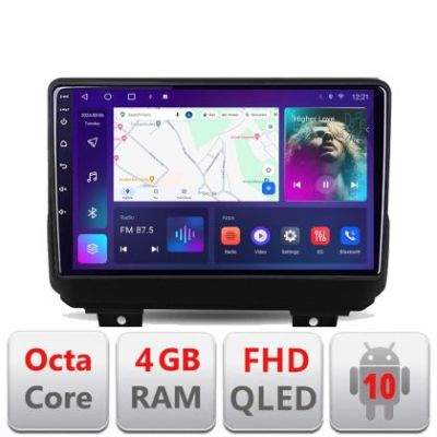 Navigatie Jeep Wrangler 2018- B-WRANGLER Android Ecran QLED octa core 4+64 carplay android auto KIT-WRANGLER+EDT-E309V3