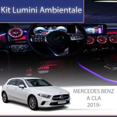 Lumini Ambientale capace difuzoare Mercedes A W177 CLA W118 control pe sistemul original sau telefon