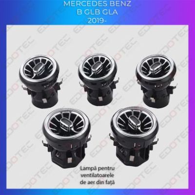 Lumini Ambientale ventilatoare fata Mercedes B  GLB  GLA control pe sistemul original sau telefon