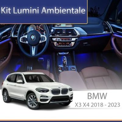 Lumini ambientale  BMW X3/X4 (G01/G08) 2018-2022 dedicat set complet control telefon sau sistem original