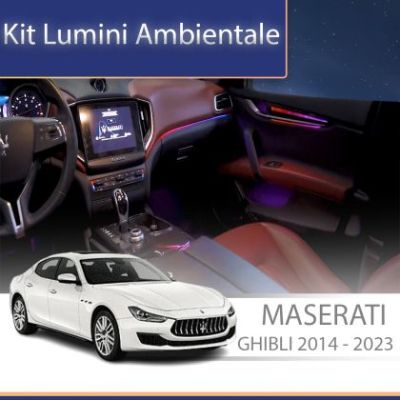 Lumini ambientale Maserati Ghibli  Quattroporte 2013-2022 set complet control telefon sau sistem original