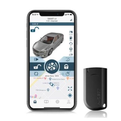 Pandora Smart V4 - alarma auto SMART cu GPS tracking, GSM, Bluetooth, conexiuni CAN, taguri de prezenta