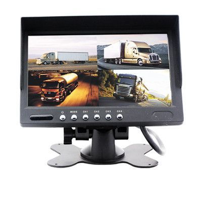 Monitor cu ecran digital TFT 7" pentru dube si camioane cu 4 intrari video Edotec EDT-CM700MQ