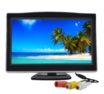 Monitor auto pentru camera de mers cu spatele 5" diagonala alimentare la 12V EDT-5AV