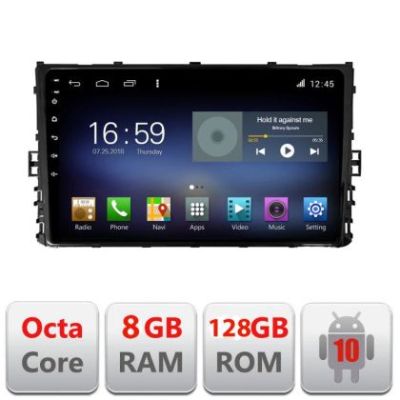 Navigatie VW 2DIN 2018- F-933 Octa Core cu Android Radio Bluetooth Internet GPS WIFI DSP 8+128GB 4G