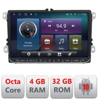 Navigatie VW Skoda Seat QLED,Octacore,4 Gb RAM,32 Gb Hdd,360,4G,DSP,GPS,Bluetooth EDT-E505V2 v1