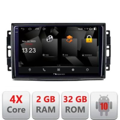 Navigatie Chrysler Jeep 5230-202 Android Ecran 720P Quad Core 2+32 carplay android auto v3