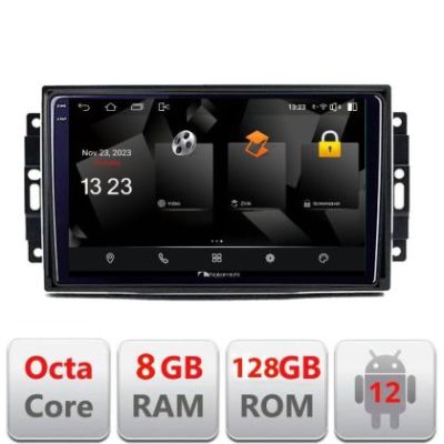 Navigatie Chrysler Jeep 5960Pro-202 Android Octa Core Qualcomm 2K Qled 8+128 DTS DSP 360 4G Optical v3