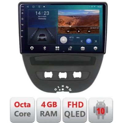 Navigatie Citroen C1 Peugeot 107 Toyota Aygo 2005-2014 Android radio gps internet quad core 4+64 carplay android auto KIT-C1+EDT-E310v3 v1