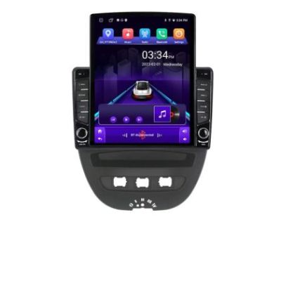 Navigatie Citroen C1 Peugeot 107 Toyota Aygo 2005-2014 Android radio gps internet quad core 2+32 ecran vertical 9.7" KIT-C1+EDT-E708 v2