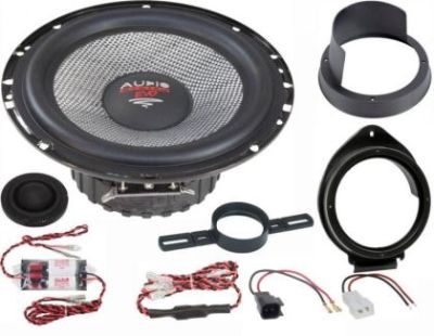 KIT Sistem component Dedicat Opel Astra K EVO2 x-fit  6.5" 165mm 110W pe 2 căi Crossover plug'n'play  Audio System German Sound v1