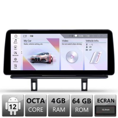 Navigatie dedicata Edotec BMW Seria 1 E87 2003-2008 masini cu ecran color CIC Android ecran 10.25" 4+64 4G BT