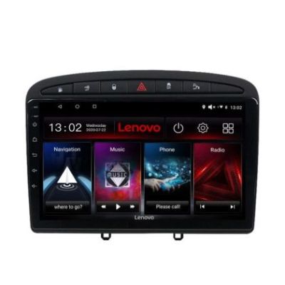 Navigatie Peugeot 308 Quad Core Lenovo Kit-038 4+64 GB Android Waze USB Navigatie Internet Youtube Radio