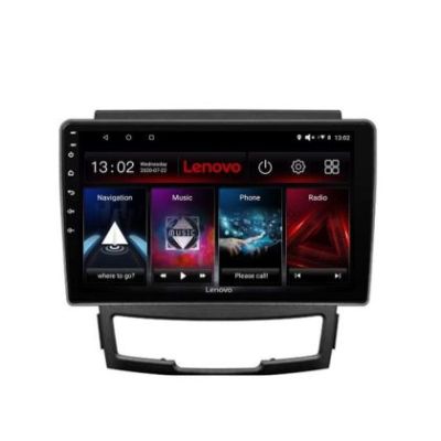 Navigatie Ssangyong Korando 2011-2013 Lenovo Kit-159 4+64 GB Android Waze USB Navigatie Internet Youtube Radio